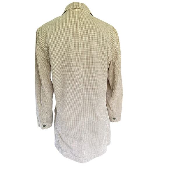 Vintage Unisex Ralph Lauren Brown & Cream Checked Seersucker Blazer Size 6 - Picture 5 of 6